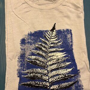 Icebreaker Tech Lite - Fern Print - Light Grey